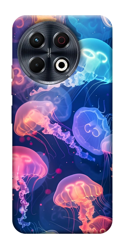 Чохол Neon jellyfishes для TECNO Spark 30 Pro (KL7)