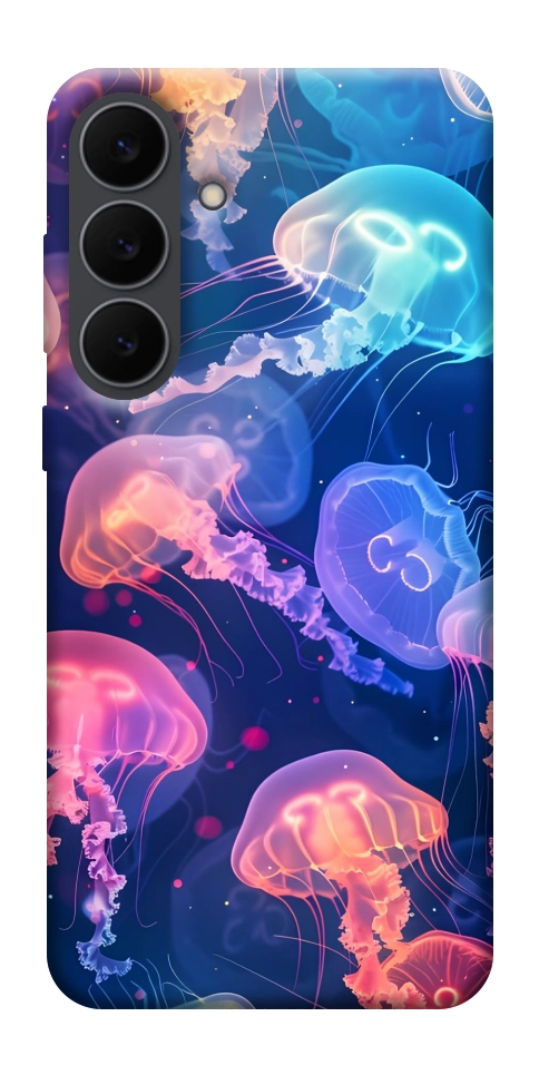 Чехол Neon jellyfishes для Galaxy S25 FE