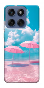 Чохол Рожеві парасольки для Motorola Edge 60 Fusion