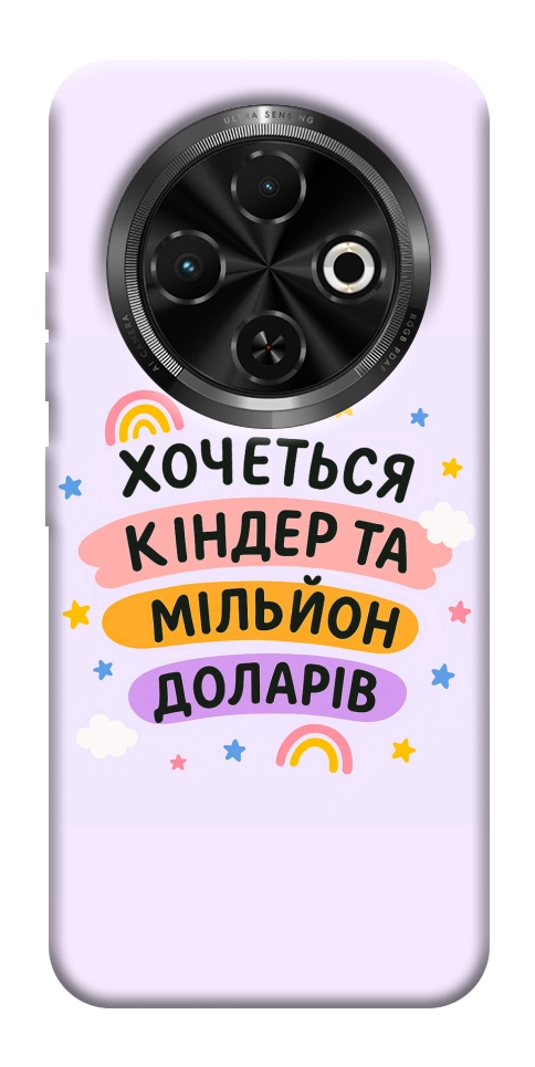 Чехол Хочу кіндер для TECNO Spark 30C (KL5n)