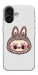 Чохол Labubu grey для iPhone 17