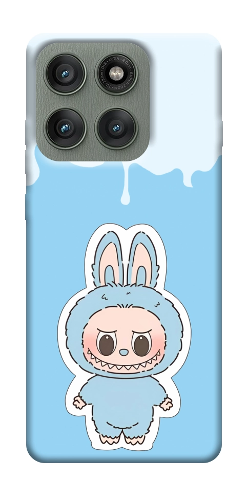 Чохол Labubu blue для Motorola Edge 60 Pro