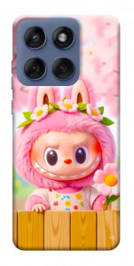 Чохол Labubu flower для Motorola Edge 60 Fusion