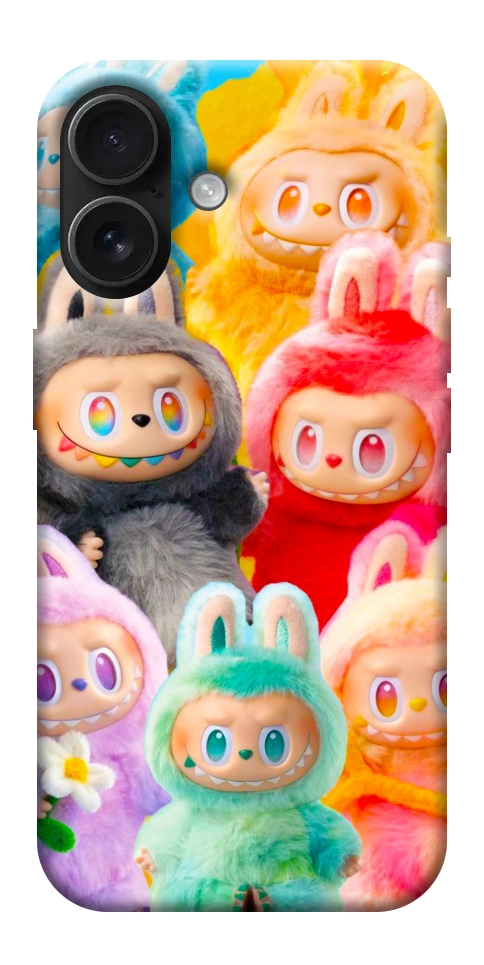 Чохол Rainbow labubu для iPhone 17