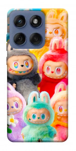 Чохол Rainbow labubu для Motorola Edge 60 Fusion