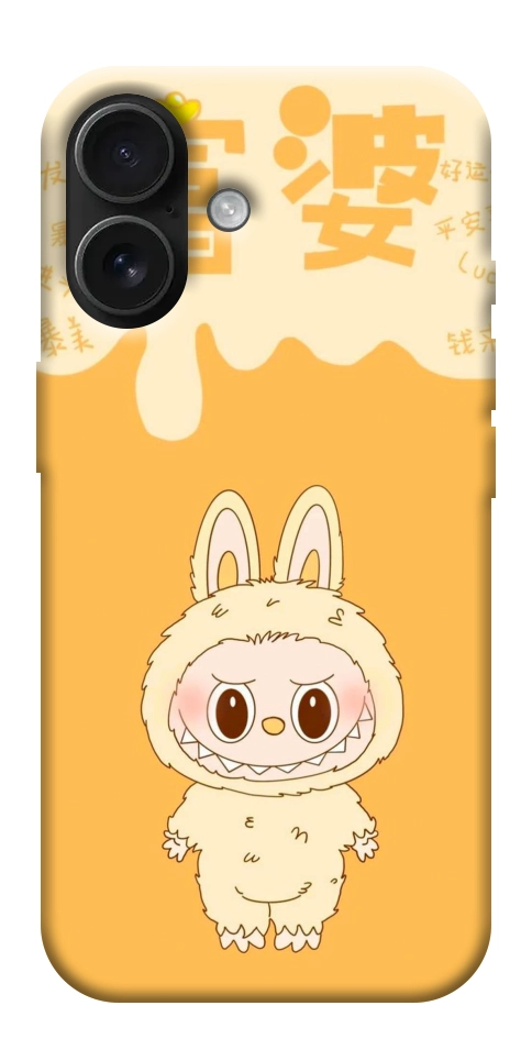 Чохол Yellow labubu для iPhone 17