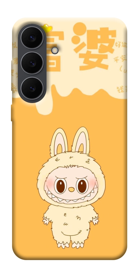 Чехол Yellow labubu для Galaxy S25 FE