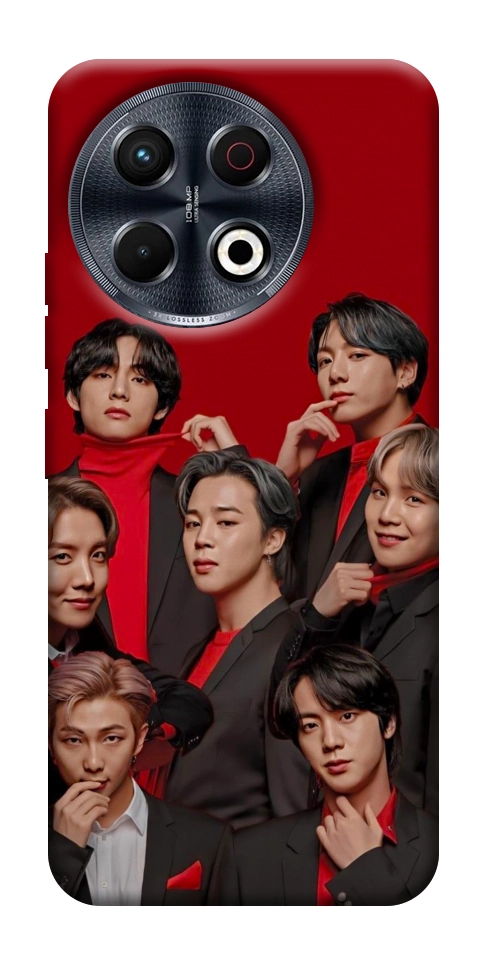 Чохол BTS in red для TECNO Spark 30 Pro (KL7)