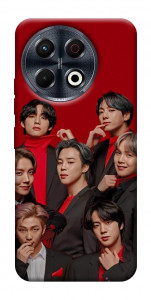 Чохол BTS in red для TECNO Spark 30 Pro (KL7)