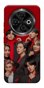 Чехол BTS in red для TECNO Spark 30C (KL5n)