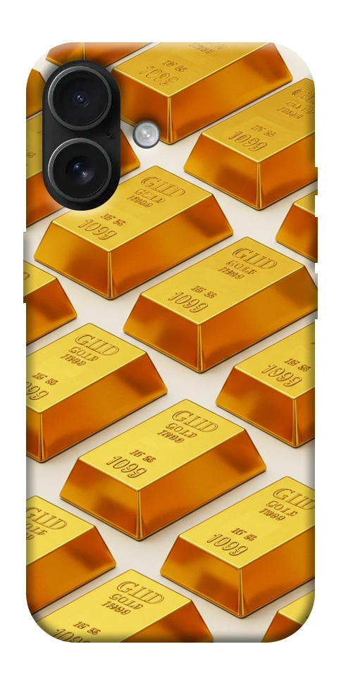 Чохол Gold bars для iPhone 17
