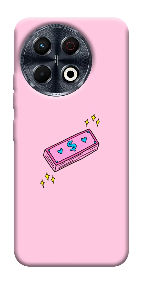 Чохол Simple pink money для TECNO Spark 30 Pro (KL7)