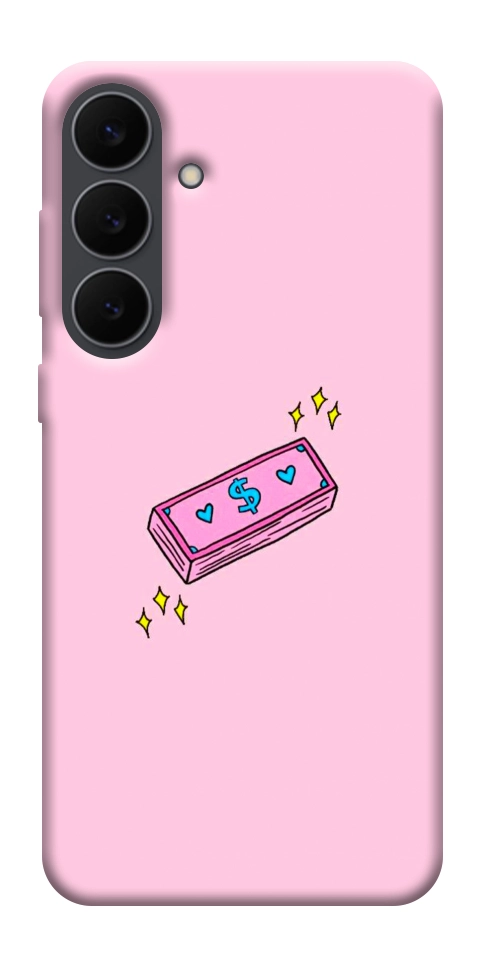 Чехол Simple pink money для Galaxy S25 FE