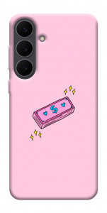Чехол Simple pink money для Galaxy S25 FE