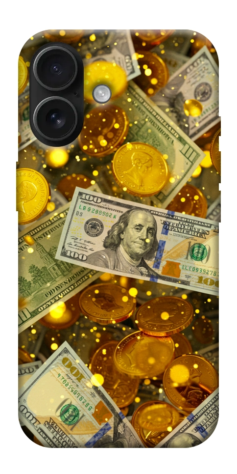 Чохол Gold and dollars для iPhone 17