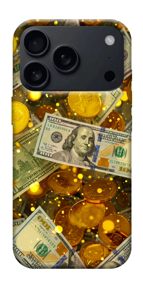 Чохол Gold and dollars для iPhone 17 Pro Max