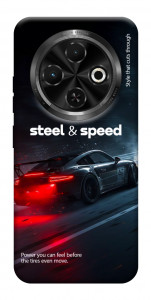Чехол Black and red care для TECNO Spark 30C (KL5n)