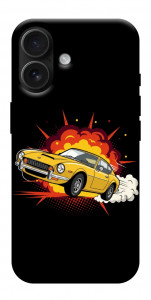 Чохол Retro comics car black для iPhone 17