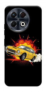 Чохол Retro comics car black для TECNO Spark 30 Pro (KL7)
