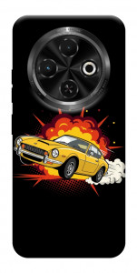 Чехол Retro comics car black для TECNO Spark 30C (KL5n)