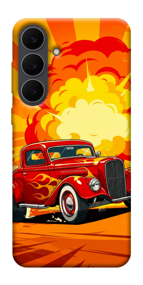 Чехол Retro comics car для Galaxy S25 FE