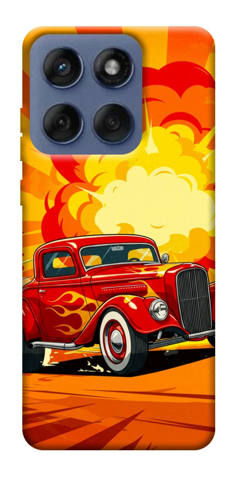 Чохол Retro comics car для Motorola Edge 60 Fusion