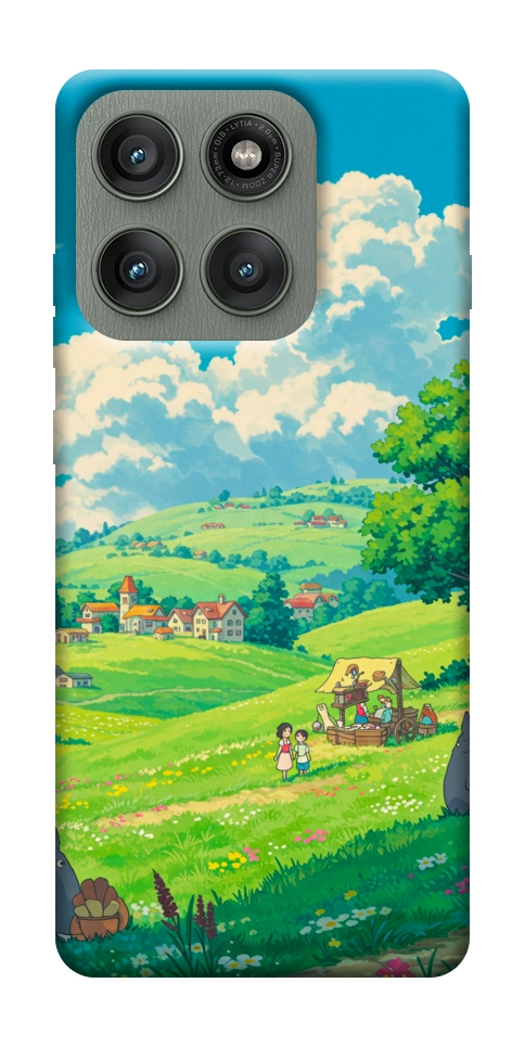 Чехол Miyazaki landscape для Motorola Edge 60 Pro