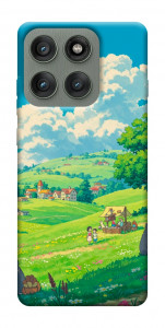 Чехол Miyazaki landscape для Motorola Edge 60 Pro
