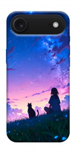 Чехол Space girl and cat для iPhone 17 Air