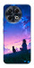 Чохол Space girl and cat для TECNO Spark 30 Pro (KL7)