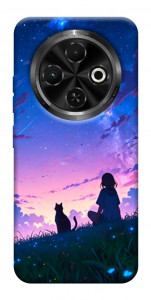 Чехол Space girl and cat для TECNO Spark 30C (KL5n)