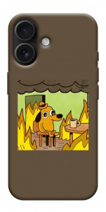 Чохол Dog in the fire для iPhone 17