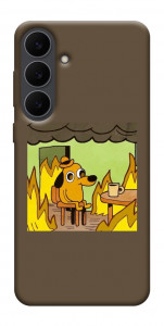 Чехол Dog in the fire для Galaxy S25 FE
