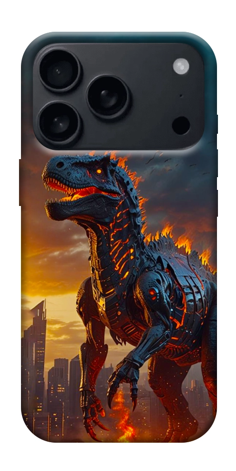 Чехол Fire dino для iPhone 17 Pro