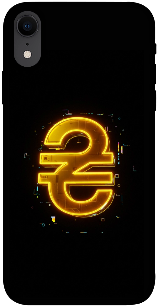 Чехол Gold hryvna для iPhone XR