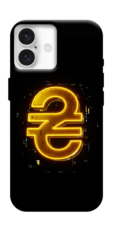 Чехол Gold hryvna для iPhone 16 Plus