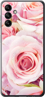 Чехол для Samsung Galaxy A04s Розы (Розовый)
