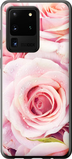 Чехол для Samsung Galaxy S20 Ultra Розы (Розовый)