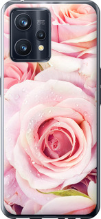 Чехол для Realme 9 Pro Plus Розы (Розовый)