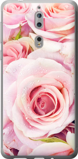 Чехол для Nokia 8 Розы (Розовый)