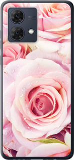 Чехол для Motorola Moto G84 Розы (Розовый)