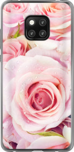 Чехол для Huawei Mate 20 Pro Розы (Розовый)