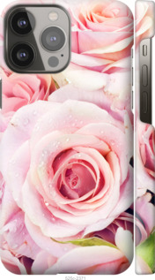 Чехол для iPhone 13 Pro Max Розы (Розовый)
