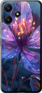 Чехол для Xiaomi Redmi Note 12R Магический цветок (Фиолетовый)