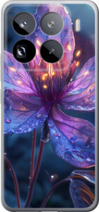 Чехол для Xiaomi 15 Pro Магический цветок (Фиолетовый)
