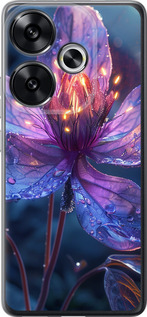 Чехол для Xiaomi Poco F6 Магический цветок (Фиолетовый)