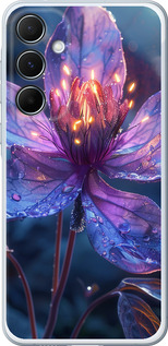 Чехол для Samsung Galaxy A55 Магический цветок (Фиолетовый)