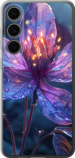 Чехол для Samsung Galaxy S24 FE Магический цветок (Фиолетовый)