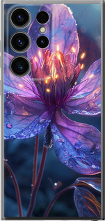 Чехол для Samsung Galaxy S24 Ultra Магический цветок (Фиолетовый)