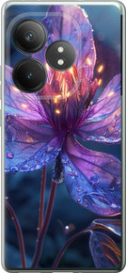 Чехол для Realme GT 6T Магический цветок (Фиолетовый)
